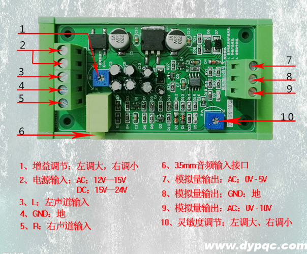 音频转换器模块拆解图
