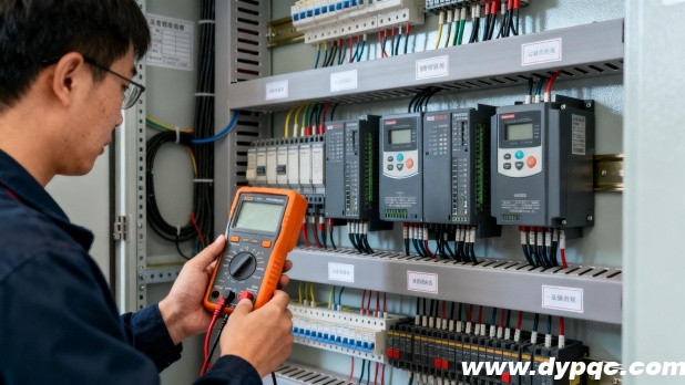 喷泉控制柜接线调试现场