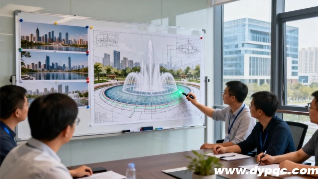 专业水景设计团队会议现场